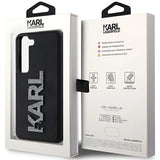 Karl Lagerfeld 3D Rubber Glitter Logo case for Samsung Galaxy S23+ - black