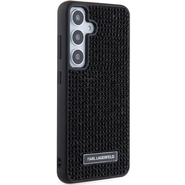 Karl Lagerfeld Rhinestone Metal Logo case for Samsung Galaxy S24+ - black