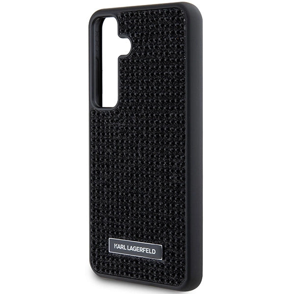 Karl Lagerfeld Rhinestone Metal Logo case for Samsung Galaxy S24+ - black