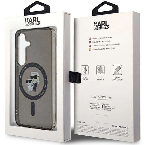 Karl Lagerfeld IML Karl&Choupette MagSafe case for Samsung Galaxy S24 - black