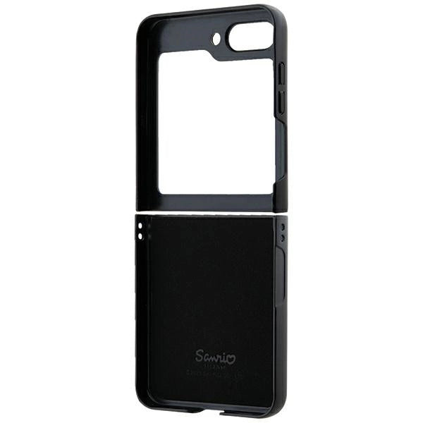Hello Kitty Metal Logo Kitty Head case for Samsung Galaxy Z Flip 5 - black