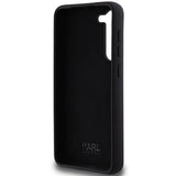 Karl Lagerfeld Silicone Choupette Metal Pin case for Samsung Galaxy S23+ - black