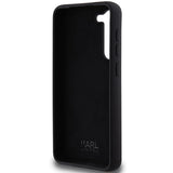 Karl Lagerfeld Silicone Karl&Choupette Metal Pin case for Samsung Galaxy S23+ - black
