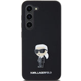 Karl Lagerfeld Silicone Ikonik Metal Pin case for Samsung Galaxy S23 - black