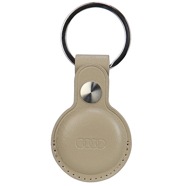 Audi AirTag-kasse af syntetisk læder - beige