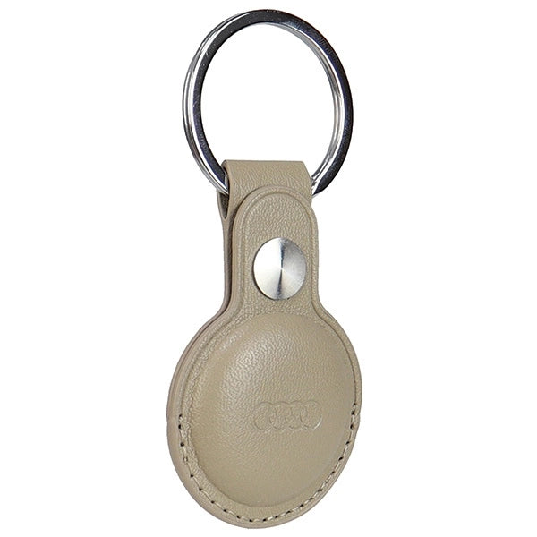 Audi AirTag-kasse af syntetisk læder - beige