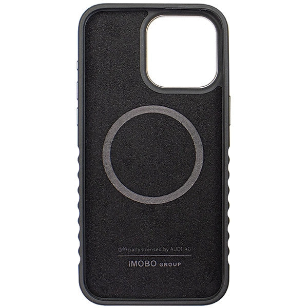 Audi Genuine Leather case med MagSafe til iPhone 14 Pro Max - sort og rød