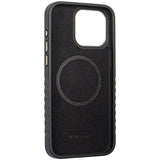 Audi Genuine Leather case med MagSafe til iPhone 15 Pro - sort og rød