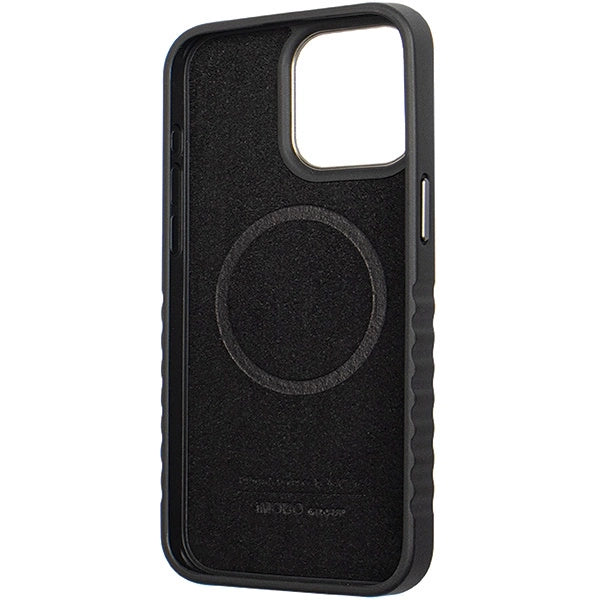 Audi Genuine Leather case med MagSafe til iPhone 15 Pro - sort og rød