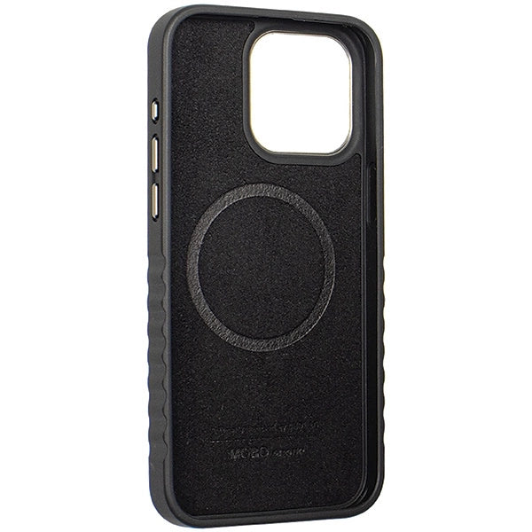 Audi Genuine Leather case med MagSafe til iPhone 15 Pro Max - sort og rød