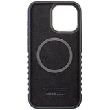Audi Genuine Leather case med MagSafe til iPhone 15 Pro Max - sort og rød