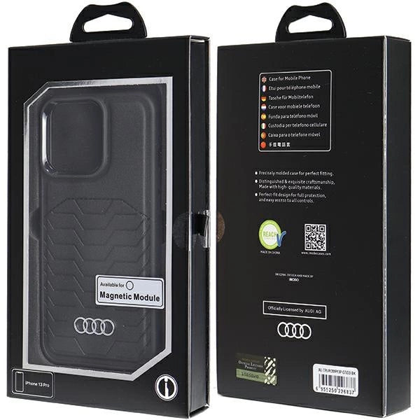 Audi syntetisk læderhylster med MagSafe til iPhone 13 Pro / 13 - sort