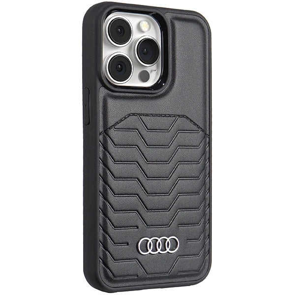 Audi syntetisk læderfoder med MagSafe til iPhone 13 Pro Max - sort