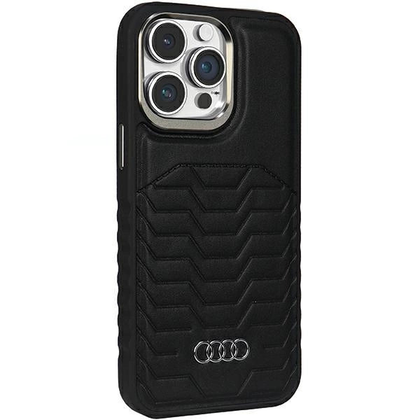 Audi syntetisk læderhylster med MagSafe til iPhone 14 Pro - sort