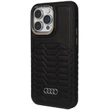 Audi syntetisk læderfoder med MagSafe til iPhone 14 Pro Max - sort