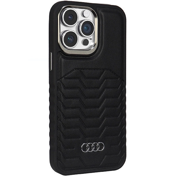 Audi syntetisk læderfoder med MagSafe til iPhone 14 Pro Max - sort