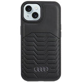 Audi syntetisk læderfoder med MagSafe til iPhone 15 Plus / 14 Plus - sort