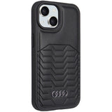 Audi syntetisk læderfoder med MagSafe til iPhone 15 Plus / 14 Plus - sort