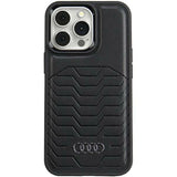 Audi syntetisk læderhylster med MagSafe til iPhone 15 Pro - sort