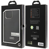 Audi syntetisk læderhylster med MagSafe til iPhone 15 Pro Max - sort
