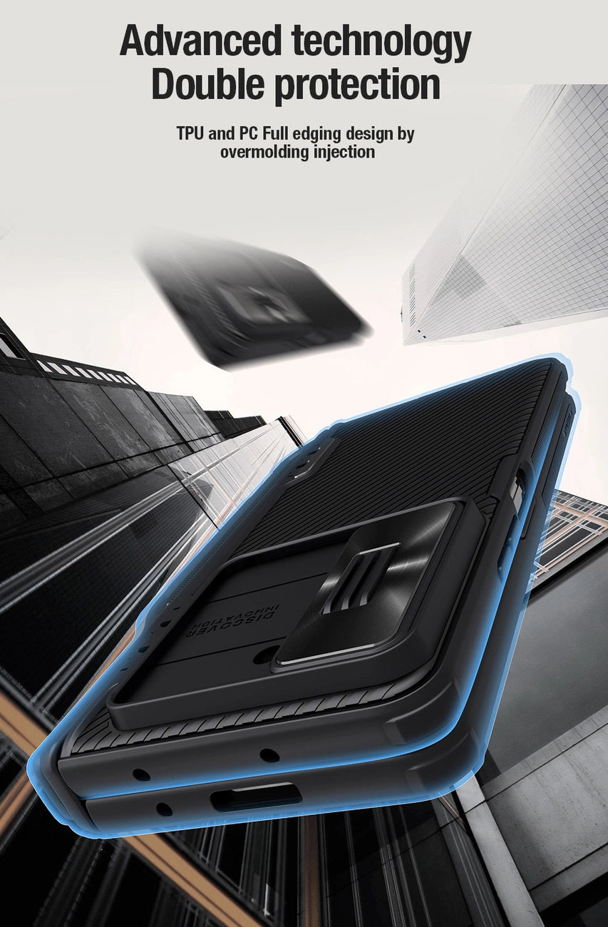 Nillkin CamShield Fold Case til Samsung Galaxy Z Fold 5 med ekstra stylus holder - sort