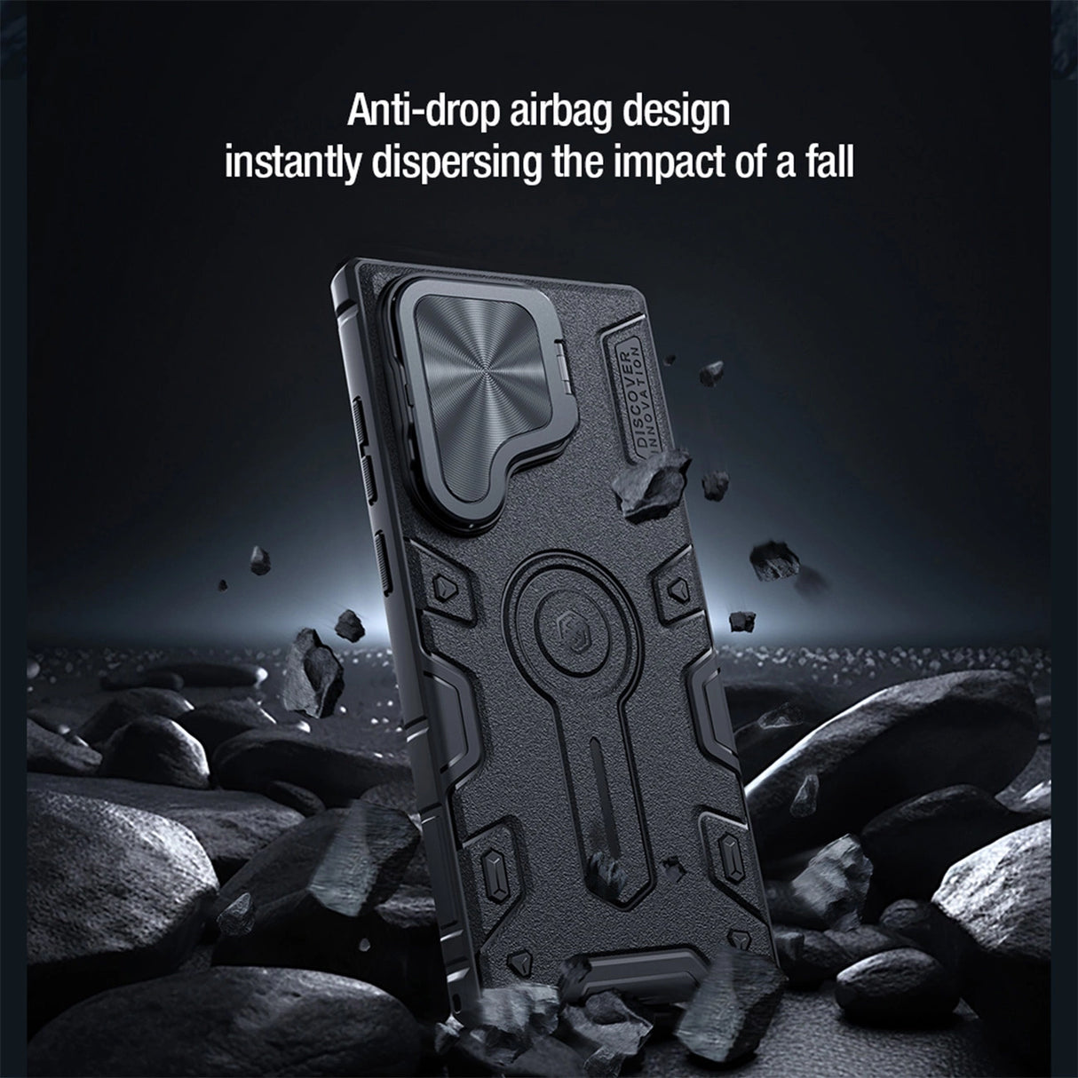 Nillkin CamShield Armor Prop Case til Samsung Galaxy S24 Ultra - sort