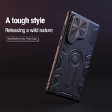 Nillkin CamShield Armor Prop Case til Samsung Galaxy S24 Ultra - sort