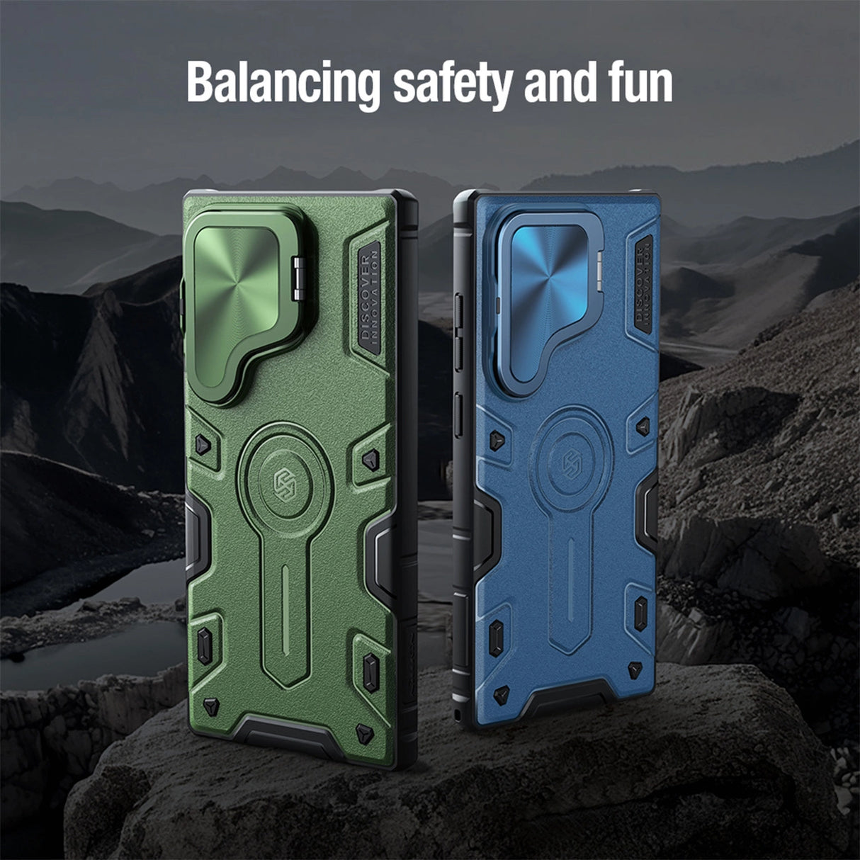 Nillkin CamShield Armor Prop Case til Samsung Galaxy S24 Ultra - sort