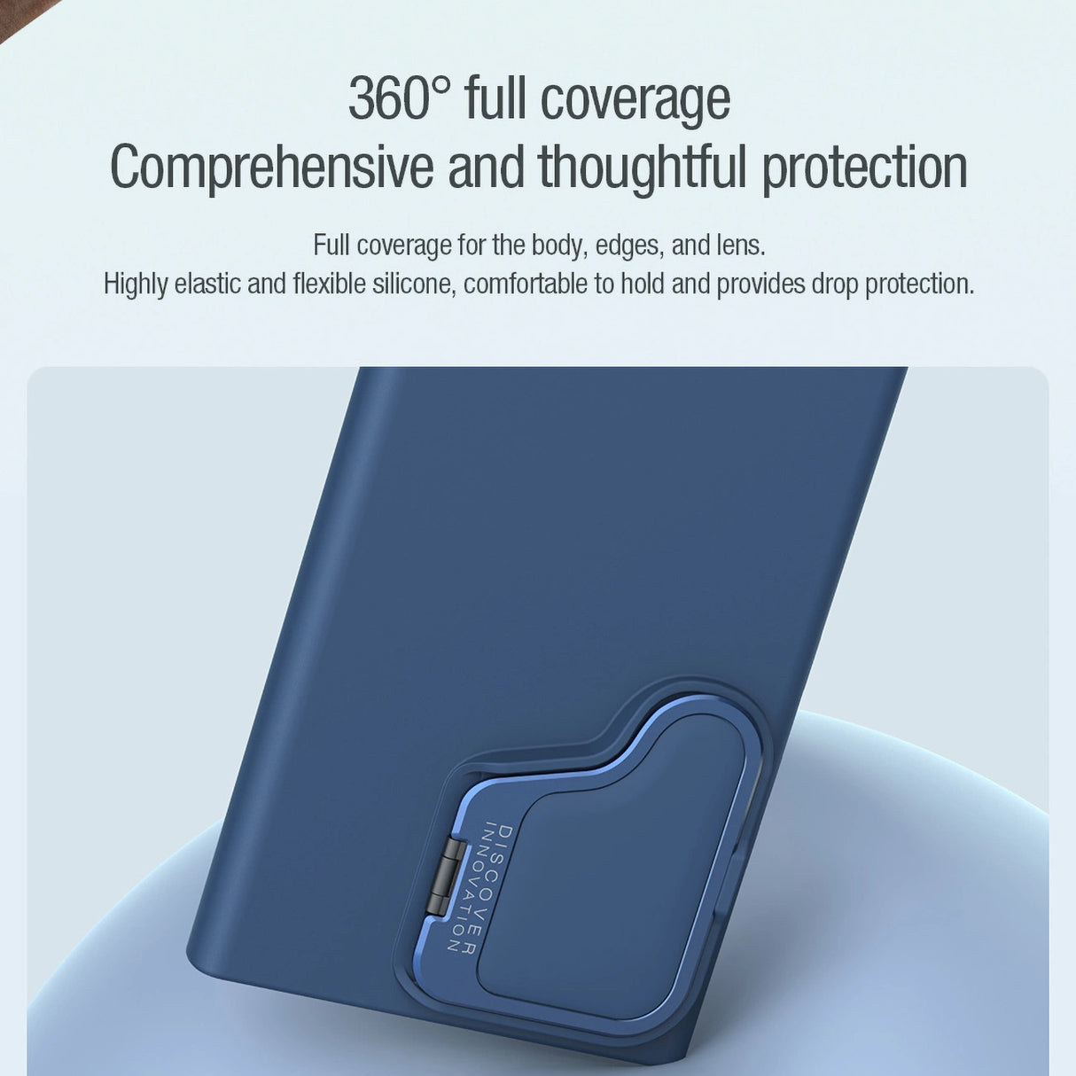 Nillkin CamShield Silky Prop Silicone Case til Samsung Galaxy S24 Ultra - sort