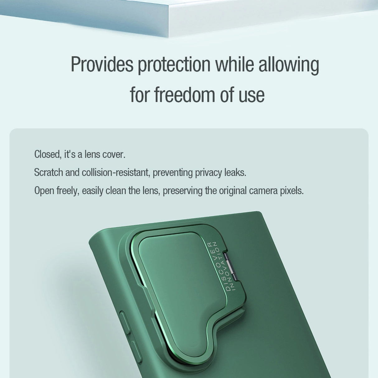 Nillkin CamShield Silky Prop Silicone Case til Samsung Galaxy S24 Ultra - sort