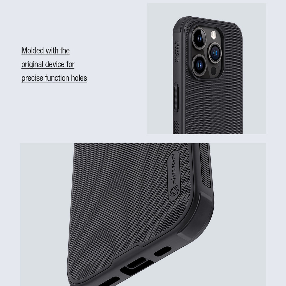 Nillkin Super Frosted Shield Pro Magnetisk Case til iPhone 15 Pro Max - sort