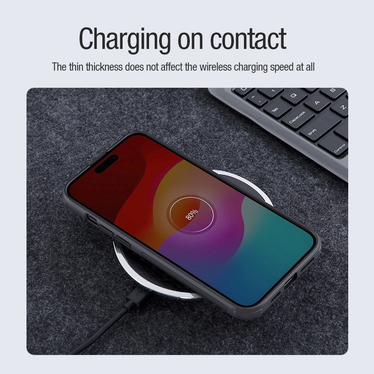 Nillkin Super Frosted Shield Pro Magnetisk Case til iPhone 15 - sort
