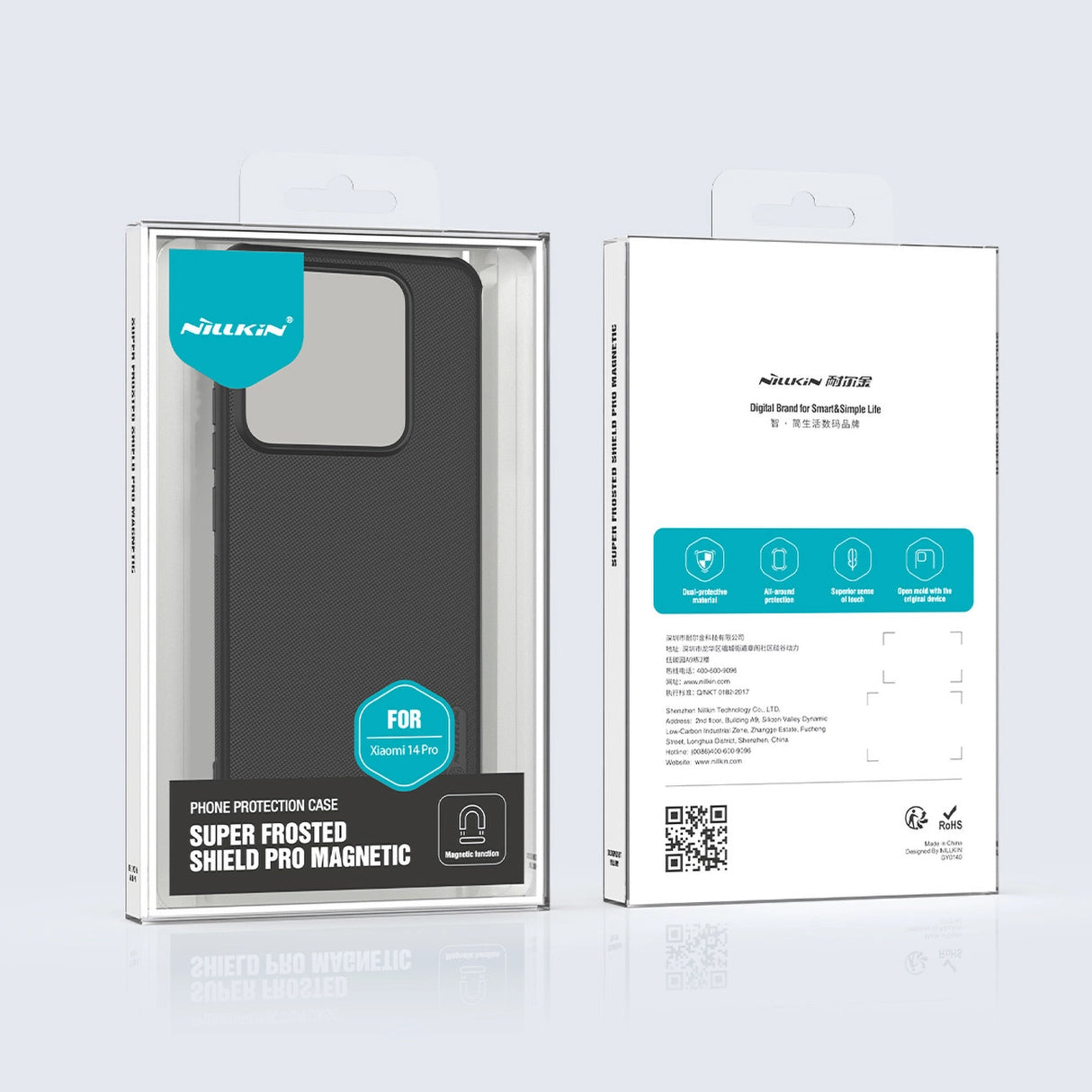 Nillkin Super Frosted Shield Pro Magnetic Case til Xiaomi 14 Pro - sort