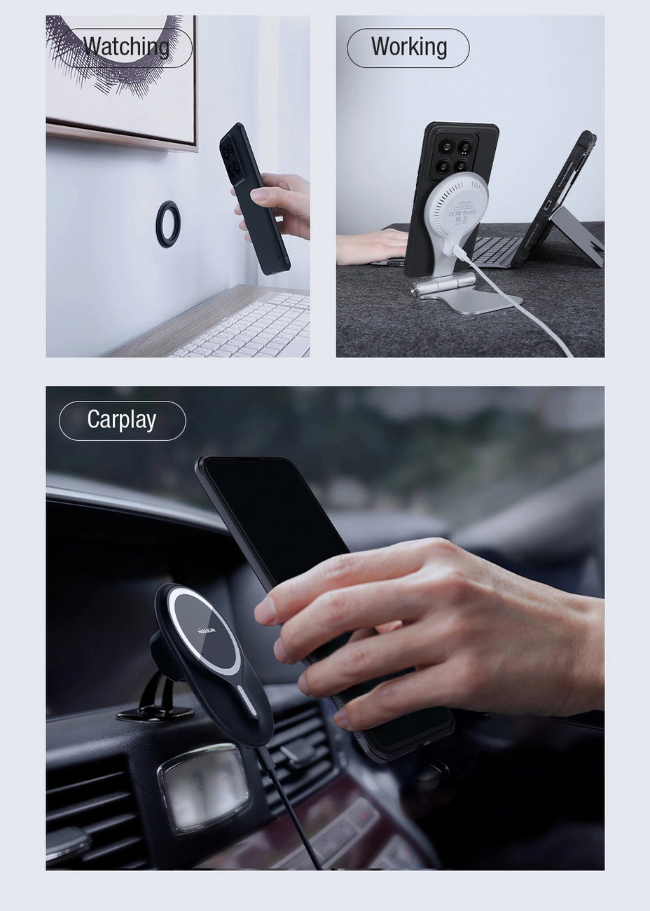 Nillkin Super Frosted Shield Pro Magnetic Case til Xiaomi 14 Pro - sort