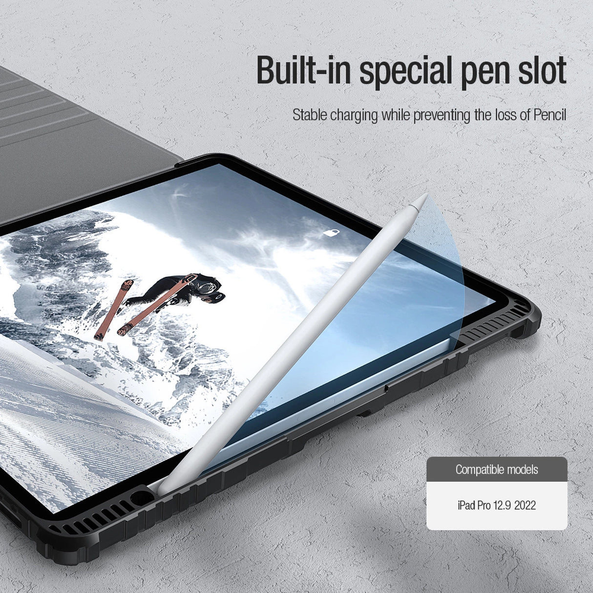 Nillkin Bumper SnapSafe case til iPad Pro 12.9 2020/2021/2022 - blå