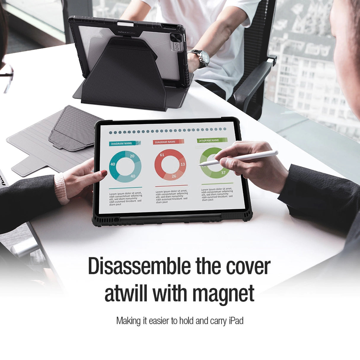 Nillkin Bumper SnapSafe case til iPad Pro 12.9 2020/2021/2022 - blå