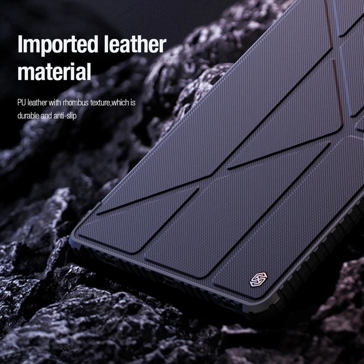 Nillkin Bumper Leather Case Pro-kasse til Samsung Galaxy Tab S9 - sort