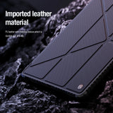 Nillkin Bumper Leather Case Pro-kasse til Samsung Galaxy Tab S9 - sort