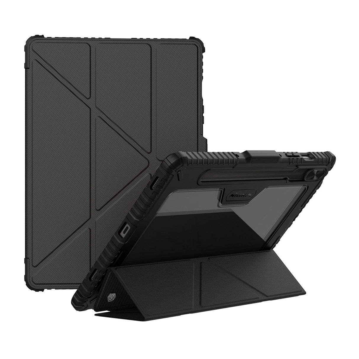 Nillkin Bumper Leather Case Pro-kasse til Samsung Galaxy Tab S9 - sort