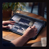 Nillkin Bumper Leather Case Pro-kasse til Samsung Galaxy Tab S9 Ultra - sort