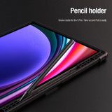 Nillkin Bumper Leather Case Pro-kasse til Samsung Galaxy Tab S9 Ultra - sort