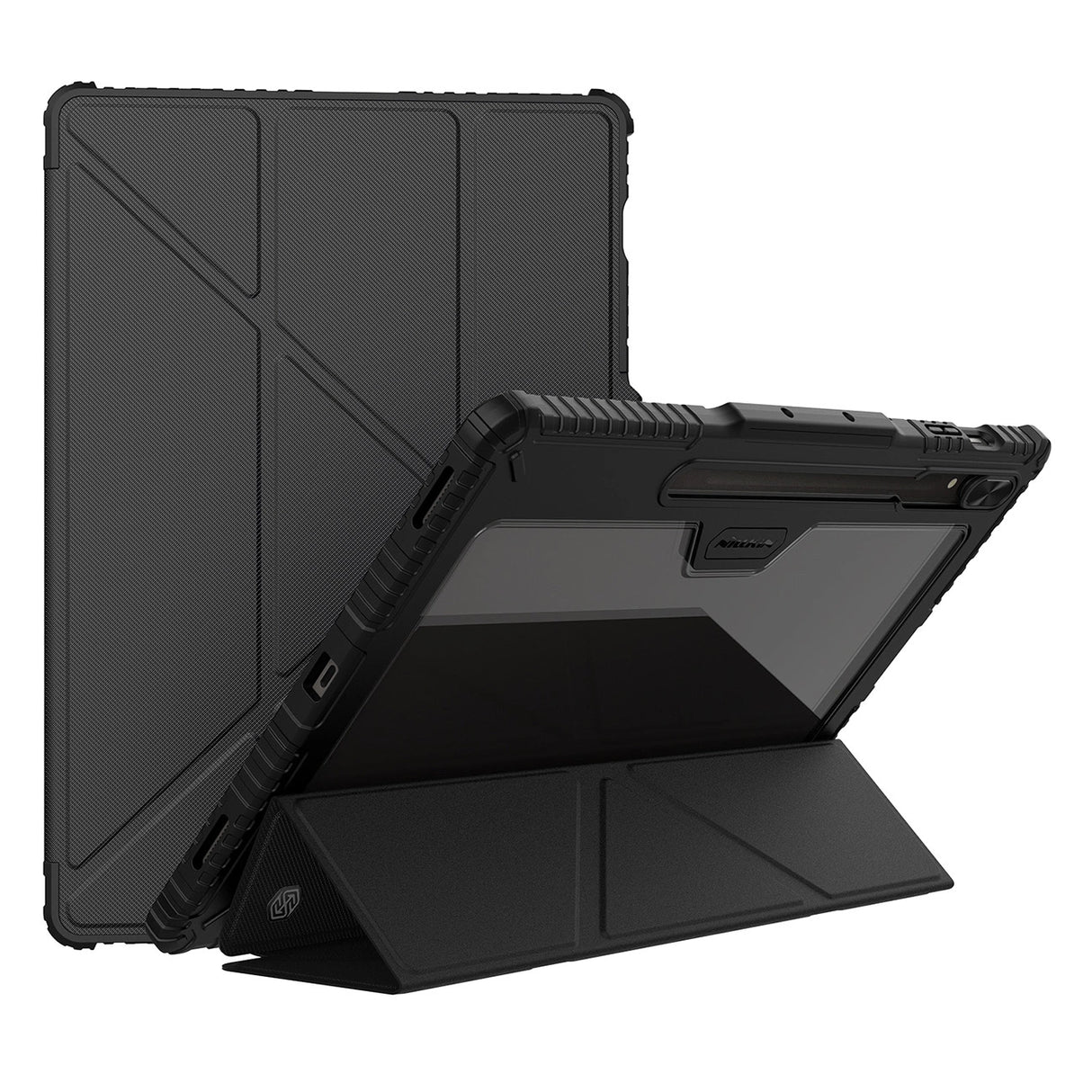 Nillkin Bumper Leather Case Pro-kasse til Samsung Galaxy Tab S9 Ultra - sort