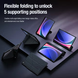 Nillkin Bumper Leather Case Pro-kasse til Samsung Galaxy Tab S9 Ultra - sort