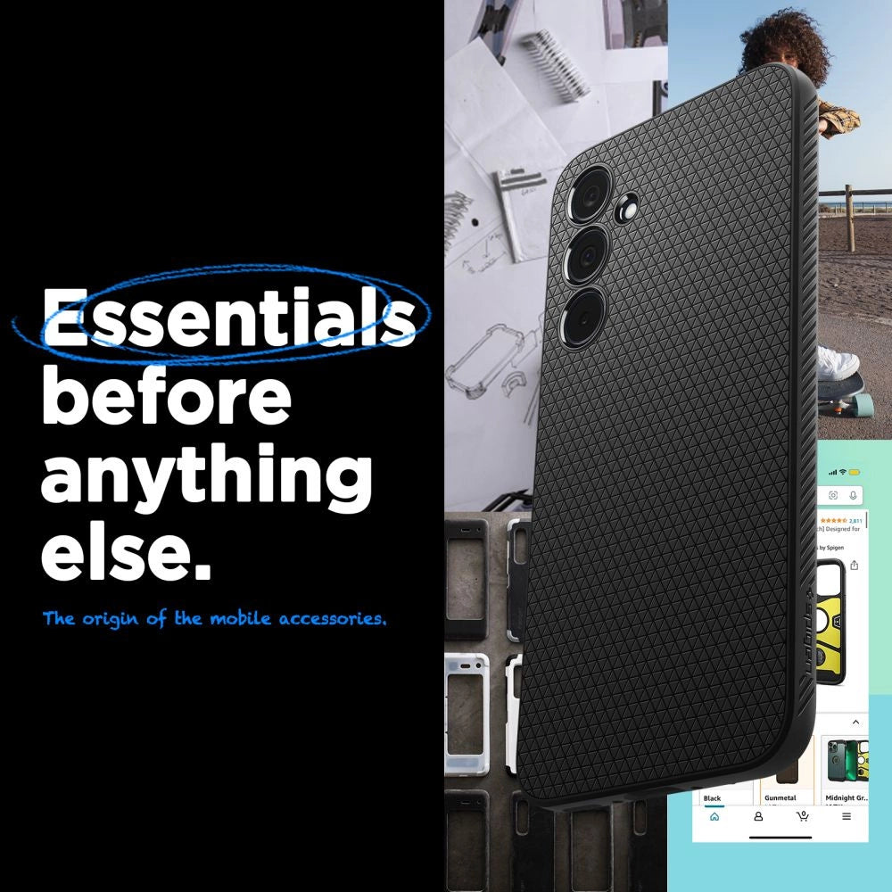 Spigen Liquid Air Case til Samsung Galaxy A35 5G - Matte sort