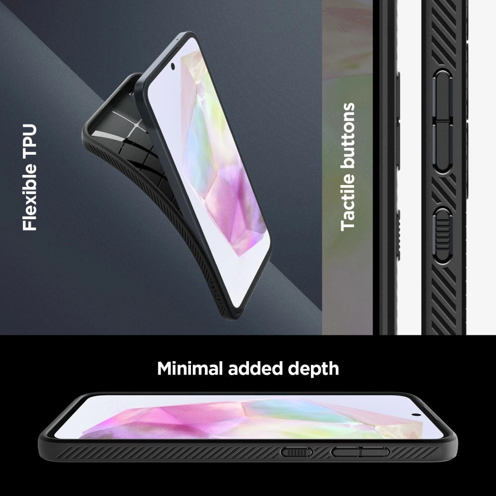 Spigen Liquid Air Case til Samsung Galaxy A35 5G - Matte sort