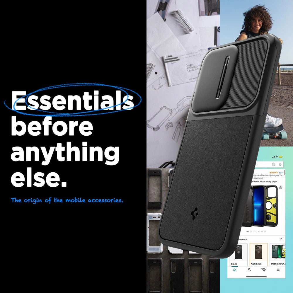 Spigen Optik Armor Case til Samsung Galaxy A55 5G - sort
