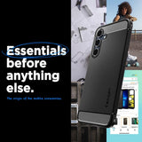 Spigen Rugged Armor Case til Samsung Galaxy A55 5G - Matte Black