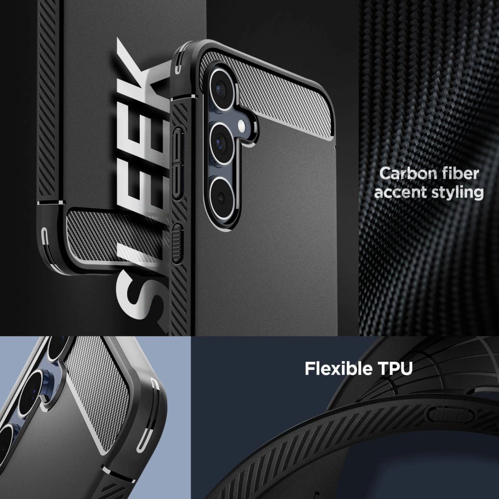 Spigen Rugged Armor Case til Samsung Galaxy A55 5G - Matte Black