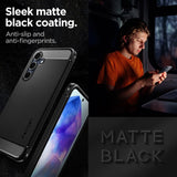 Spigen Rugged Armor Case til Samsung Galaxy A55 5G - Matte Black