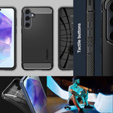 Spigen Rugged Armor Case til Samsung Galaxy A55 5G - Matte Black